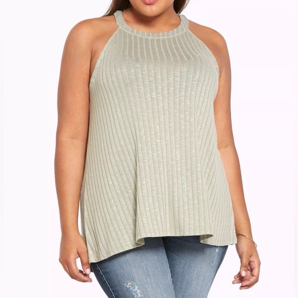 Torrid Sage Green Goddess High Neck Top